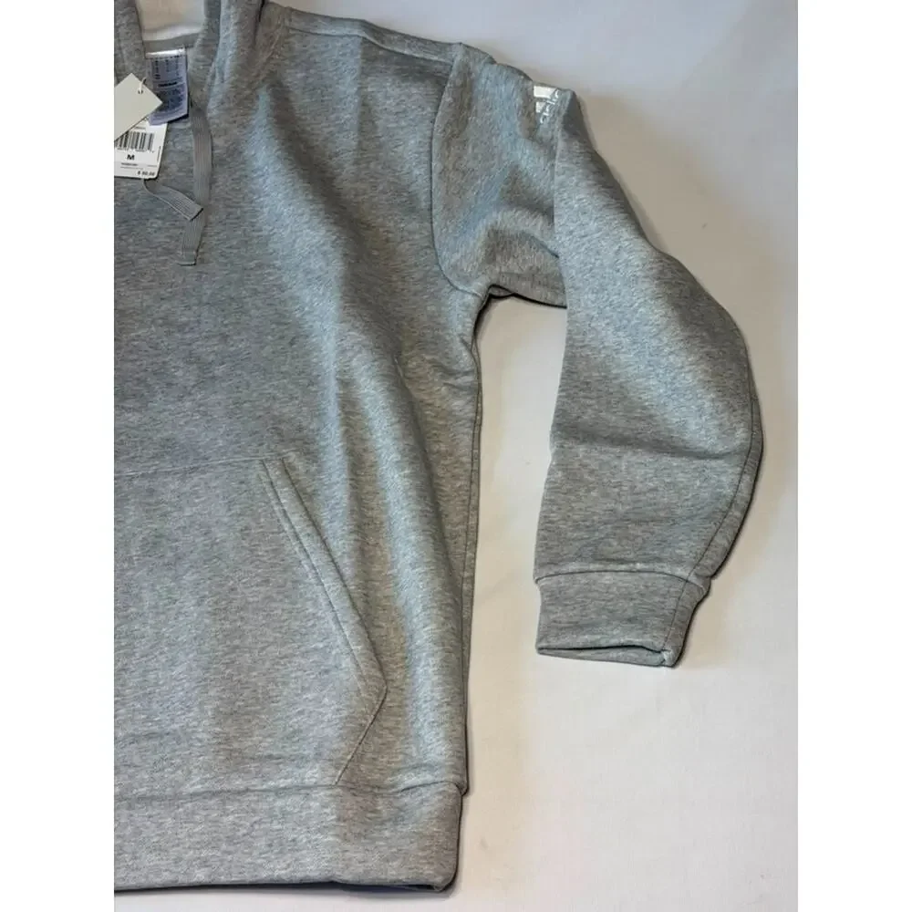 Adidas Medium Gray Fleece Hoodie - Size Medium (NWT)